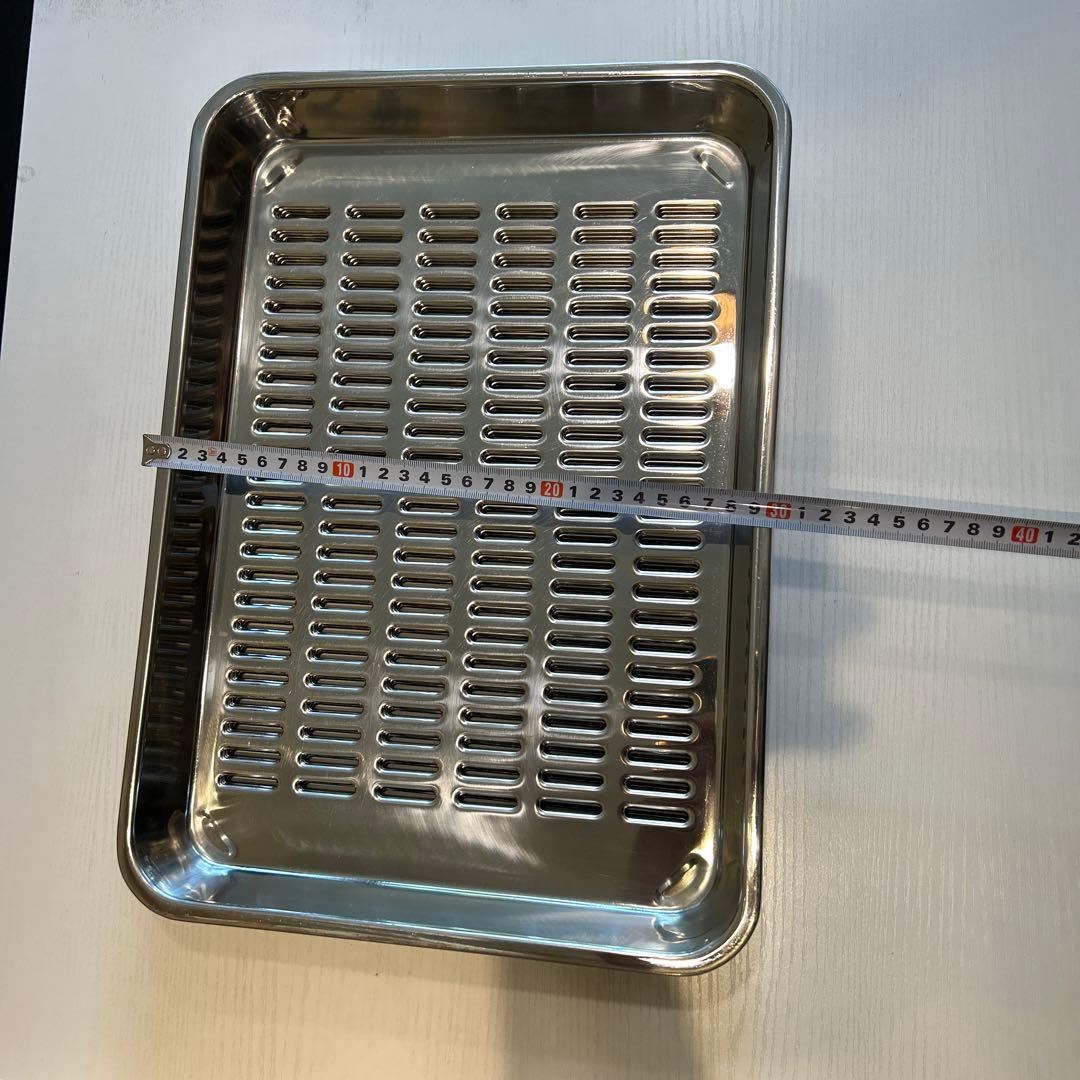 ステンレス製オーブントレー 4枚セット