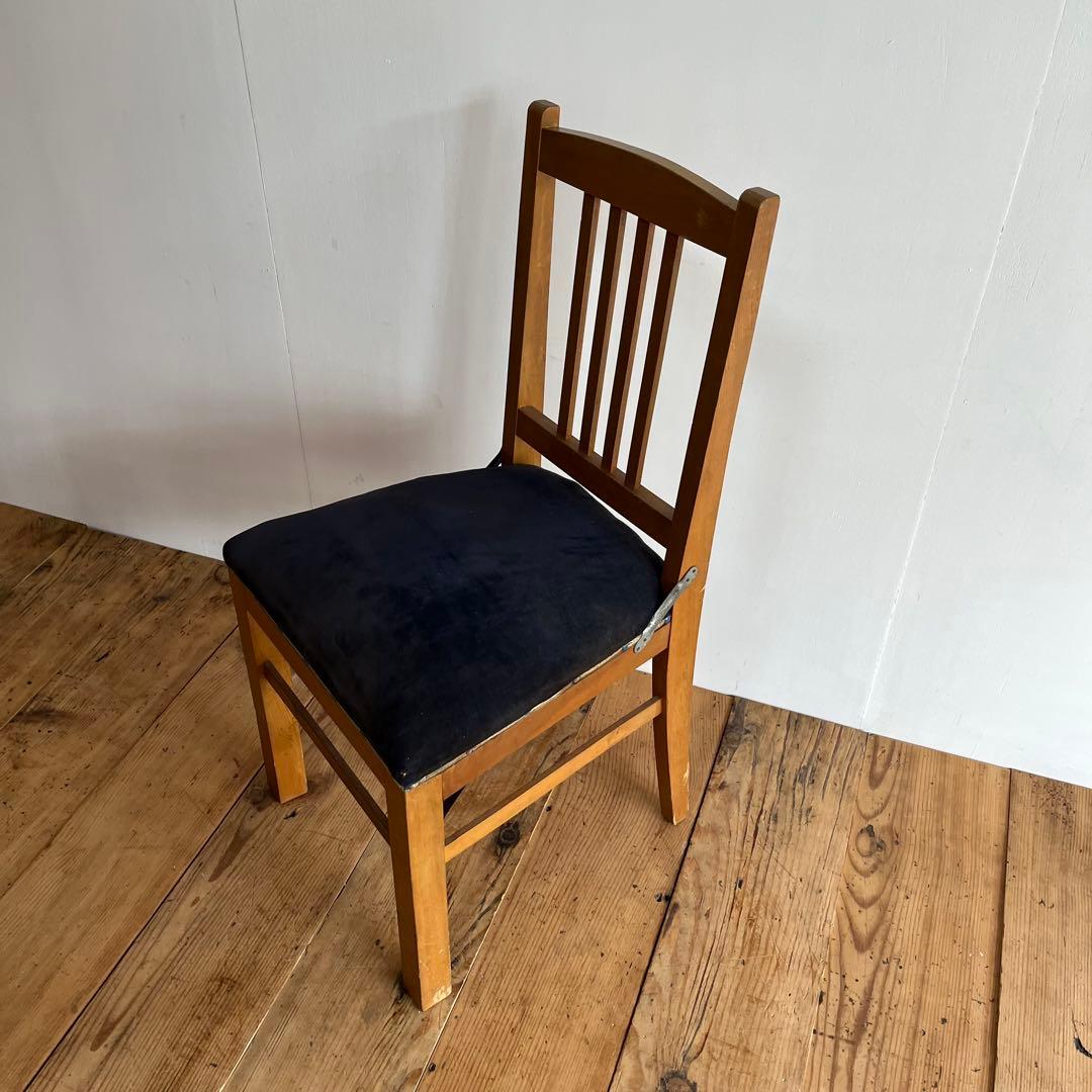 アンティーク 椅子 チェア モケット生地 z837