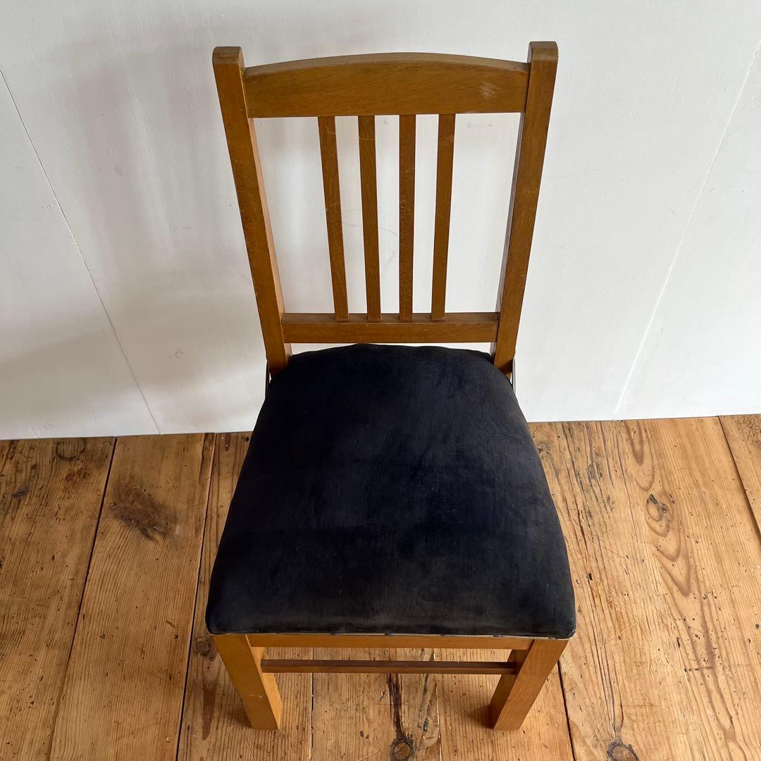 アンティーク 椅子 チェア モケット生地 z837