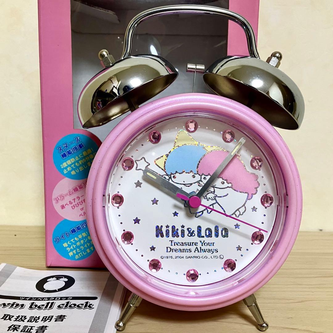 【激レア・お宝】サンリオ リトルツインスターズ ツインベルクロック 目覚まし時計
