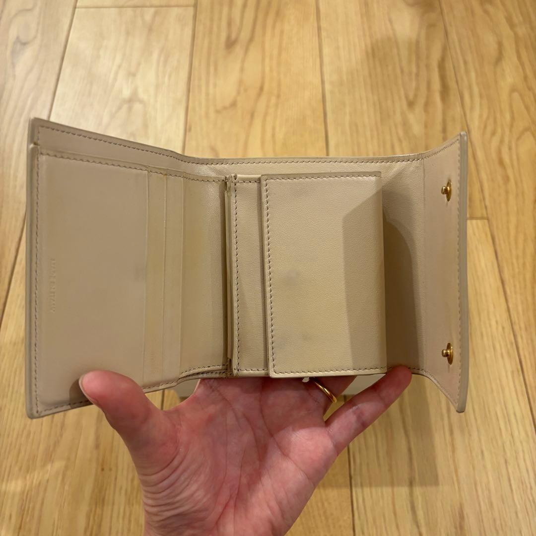 CELINE セリーヌ ベージュ 三つ折り財布 箱付き