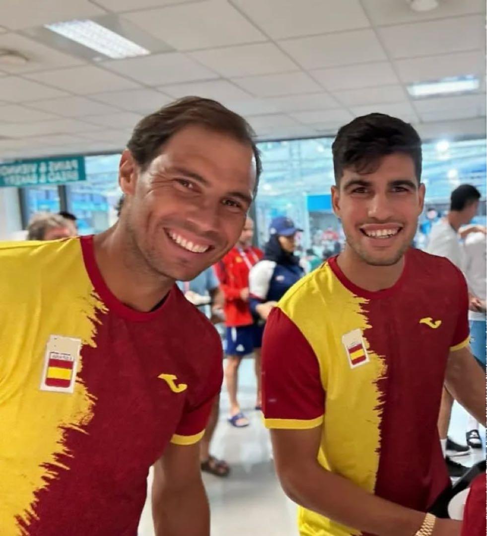 【激レア】アルカラス　ナダル　パリオリンピック　スペイン代表 テニスウェア