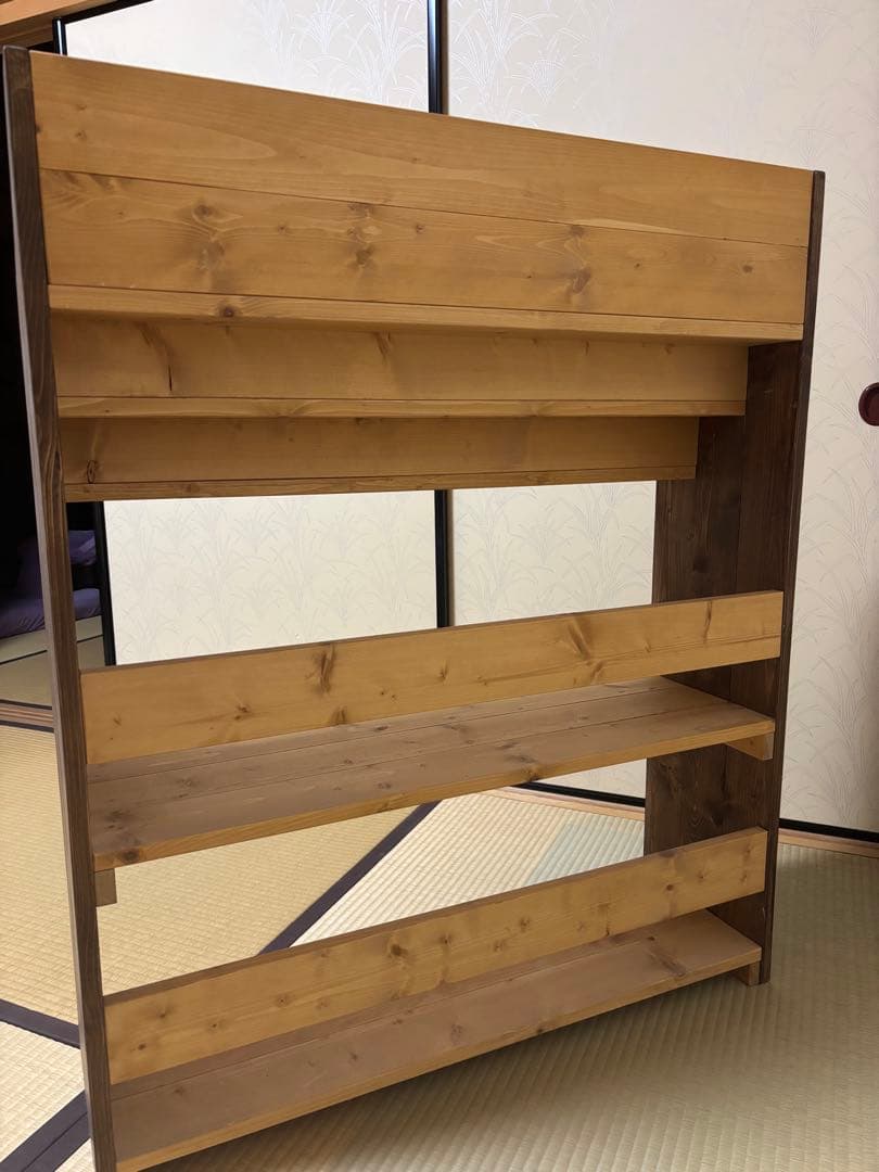 木製3段本棚 ナチュラルウッド