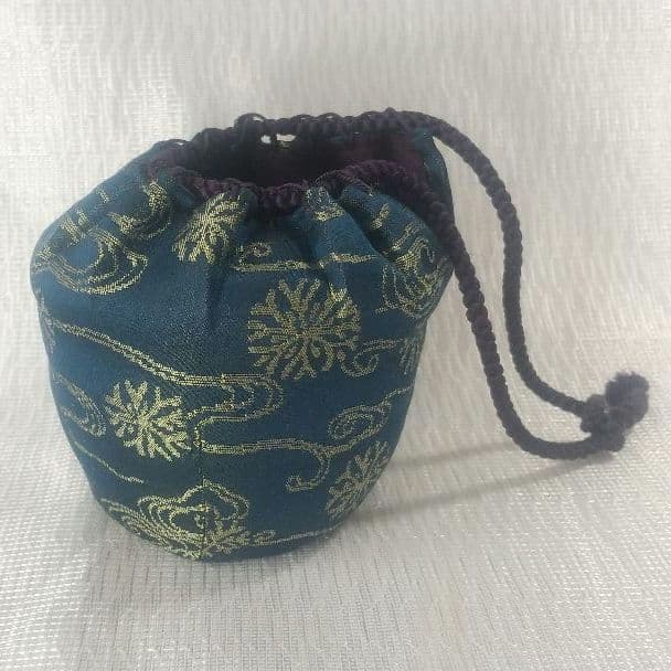 『籠師・和田鱗司』作　茶籠　御所籠一式　茶道具　共箱 7711