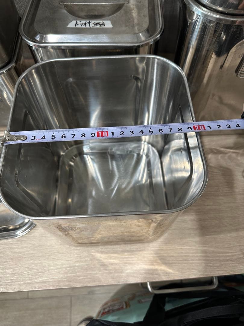 ステンレス製保存容器セット（多サイズ）四角容器寸胴鍋セット業務用キッチン