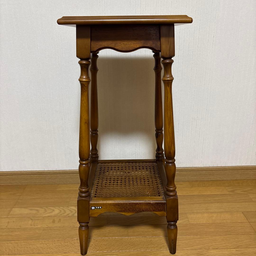 【カリモク】オールドカリモクコロニアル　花台　飾台　電話台