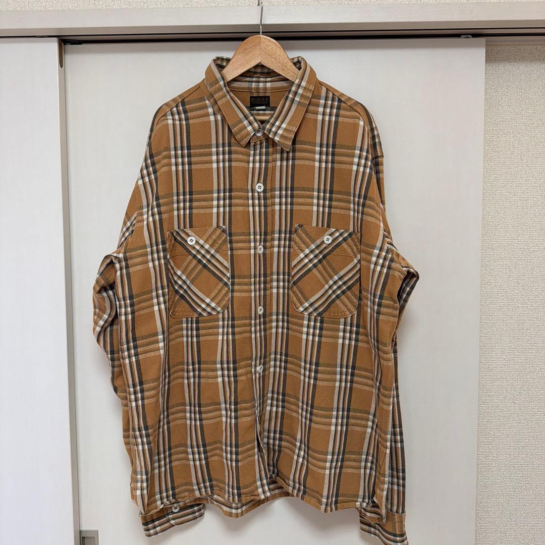 AT LAST & CO ヘビーフランネルシャル