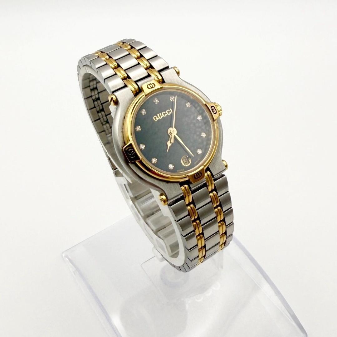 762☆超美品☆ GUCCI 9000L レディース 腕時計 ダイヤ 希少