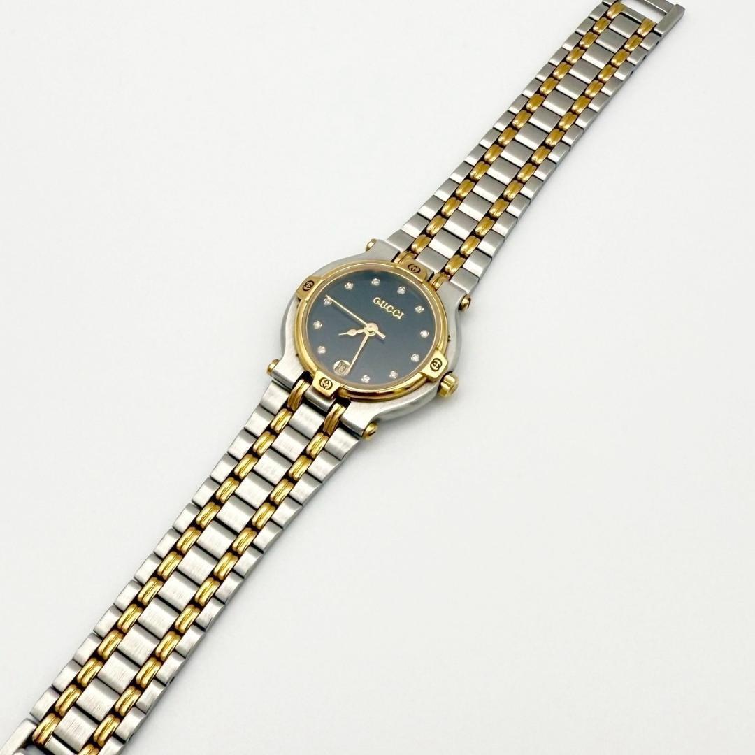 762☆超美品☆ GUCCI 9000L レディース 腕時計 ダイヤ 希少