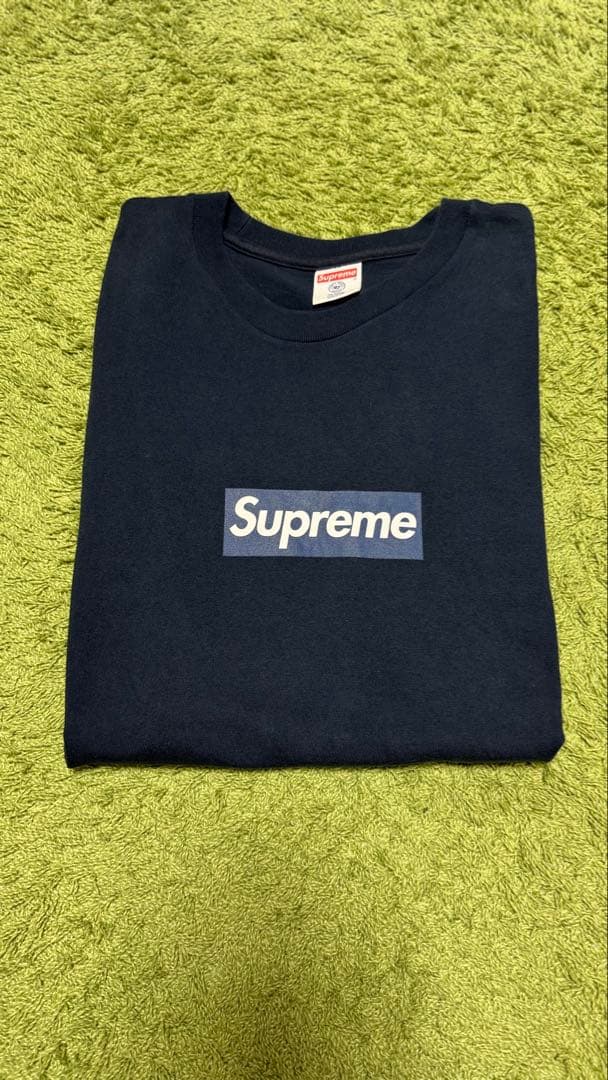 Supreme Tシャツ ネイビー NYロゴ