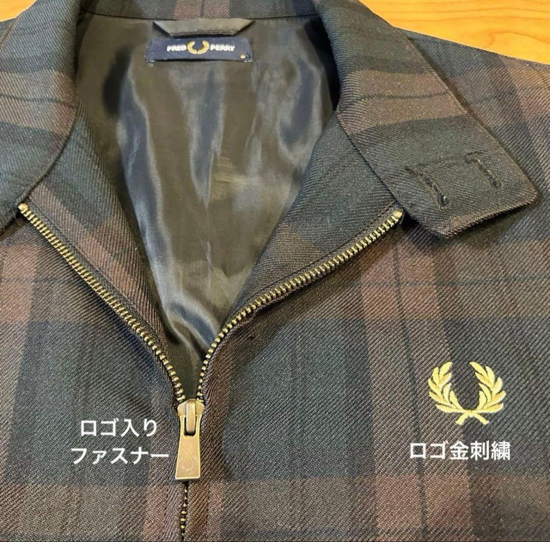 フレッドペリー Fredperry チェック　ハリントンジャケット