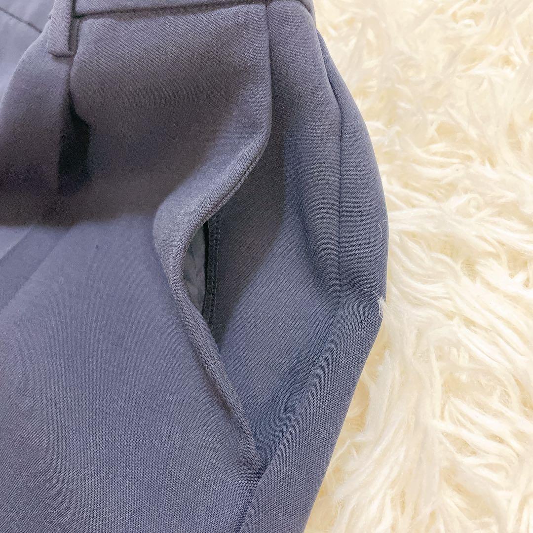 極美品✨プラステ　スーツセットアップ　ノーカラー　テーパード　紺　S 洗える