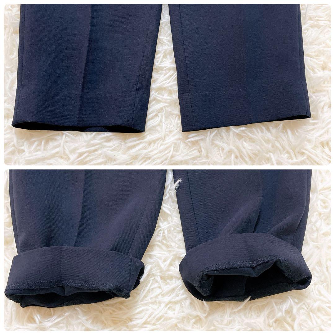 極美品✨プラステ　スーツセットアップ　ノーカラー　テーパード　紺　S 洗える