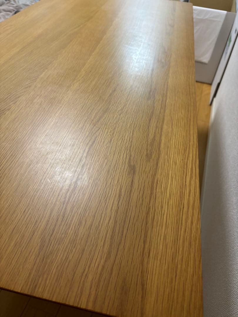 無印良品 リビングでもダイニングでもつかえるテーブル・2・オーク材 説明書付き