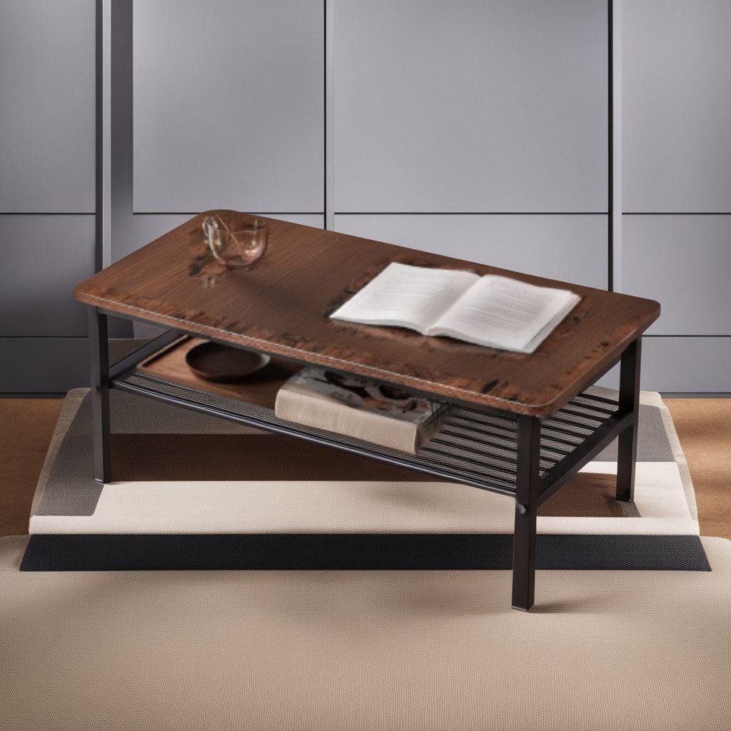 深みあるデザイン　インダストリアル　ローテーブル　センター