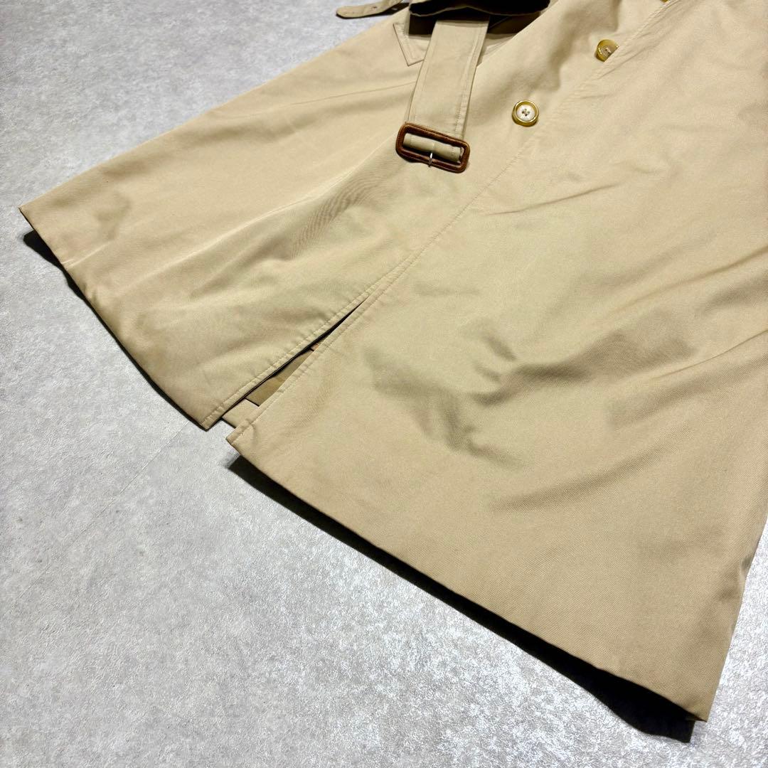 希少 美品 バーバリー シングル トレンチコート ライナー ベルト ベージュ