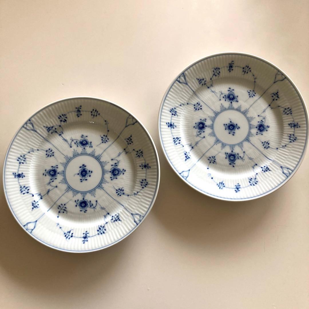 ロイヤルコペンハーゲン プレート 22cm 2枚 デンマーク製 未使用品