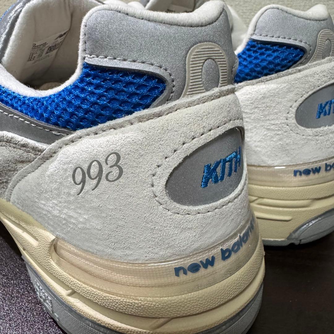 28.5 キス ニューバランス 993 マディソンスクエアガーデン グレー