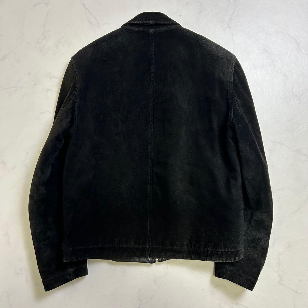 ポールスミス レザージャケット スエード ミニマル 本革 中綿 黒 M