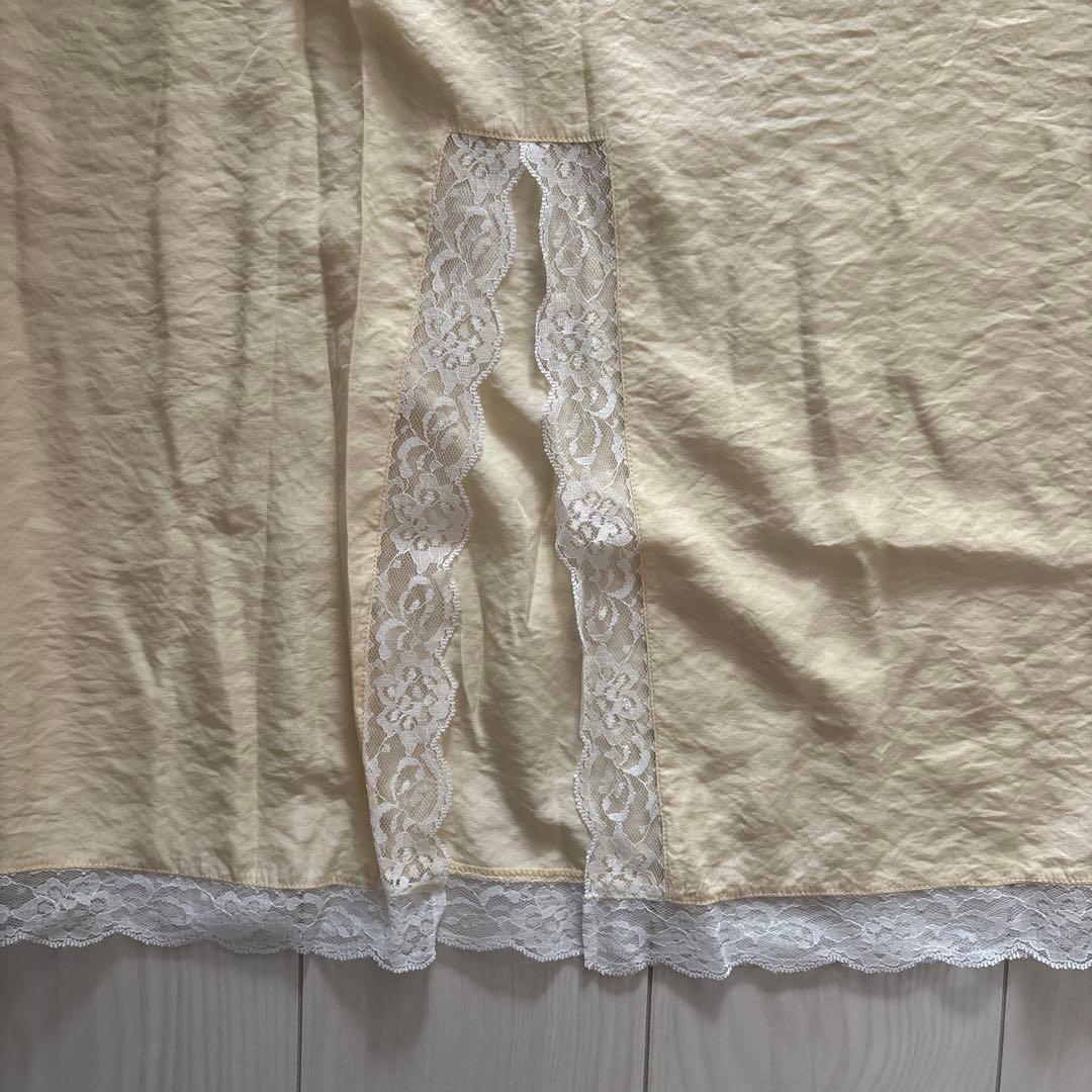 エンノイム　en neume レース　ヴィンテージ　サテンスカート