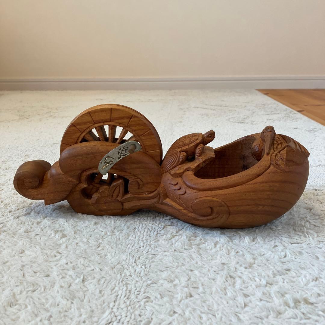 墨壺 坪辰作 欅 鶴亀 大工道具 工芸品 墨壷 墨つぼ すみつぼ けやき ケヤキ