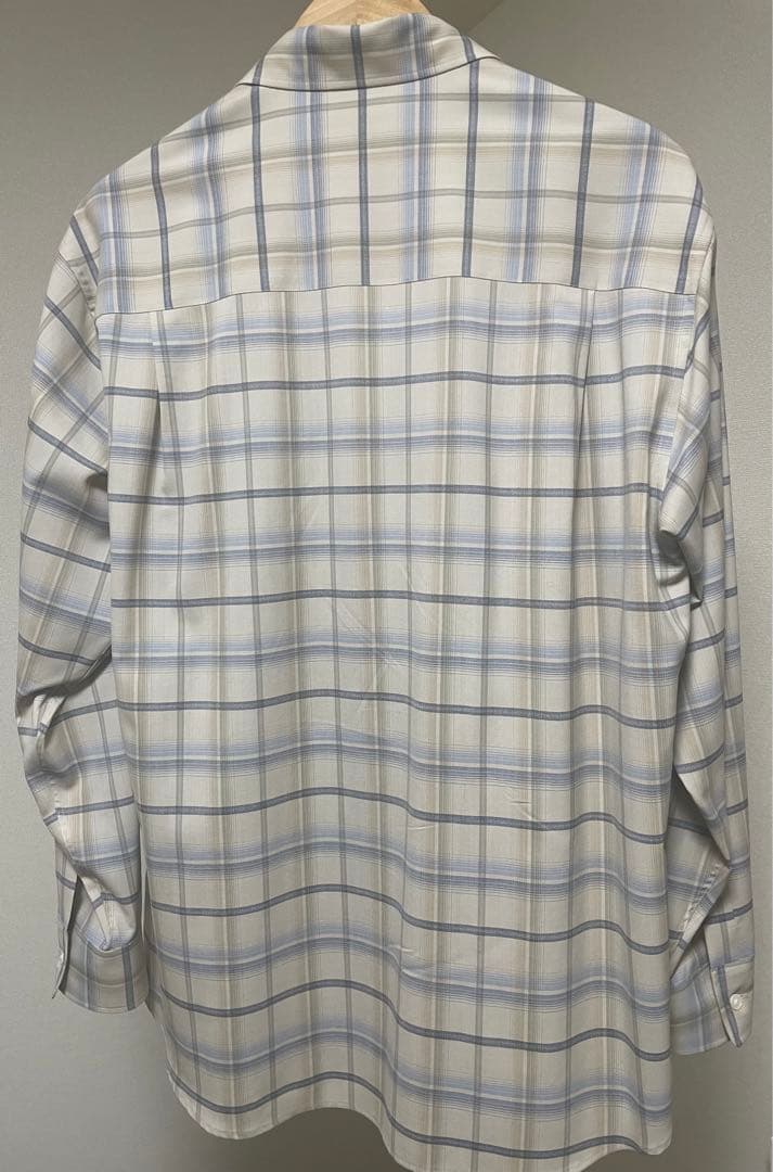 トップス SUPER LIGHT WOOL CHECK SHIRT 24SS
