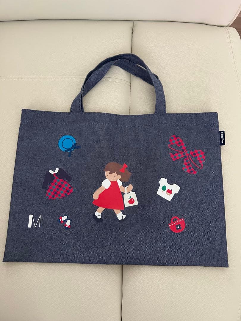 ファミリア 女の子イラスト 手提げバッグ