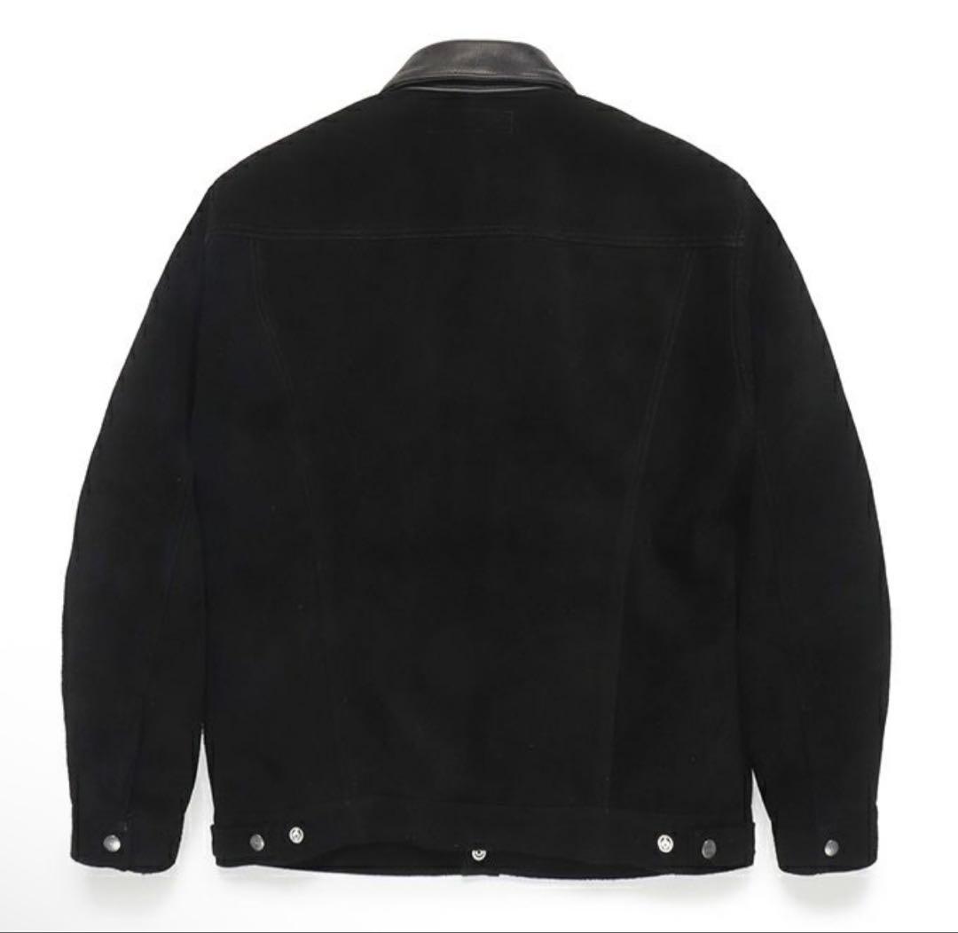 ジャケット・アウター WACKO MARIA SUEDE LEATHER TRUCKER JACKET