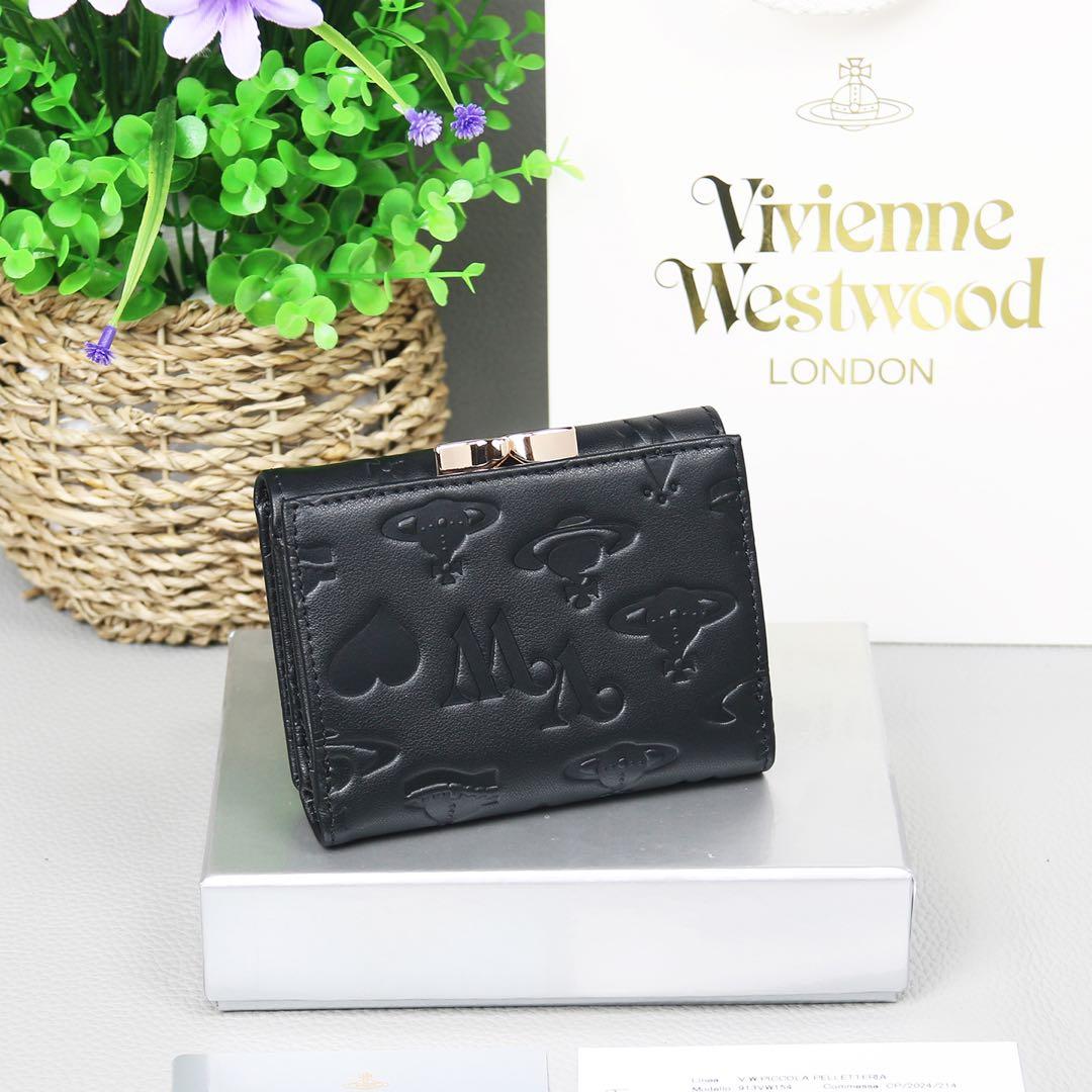 Vivienne Westwood ヴィヴィアン 三つ折り財布 レザー 金E）