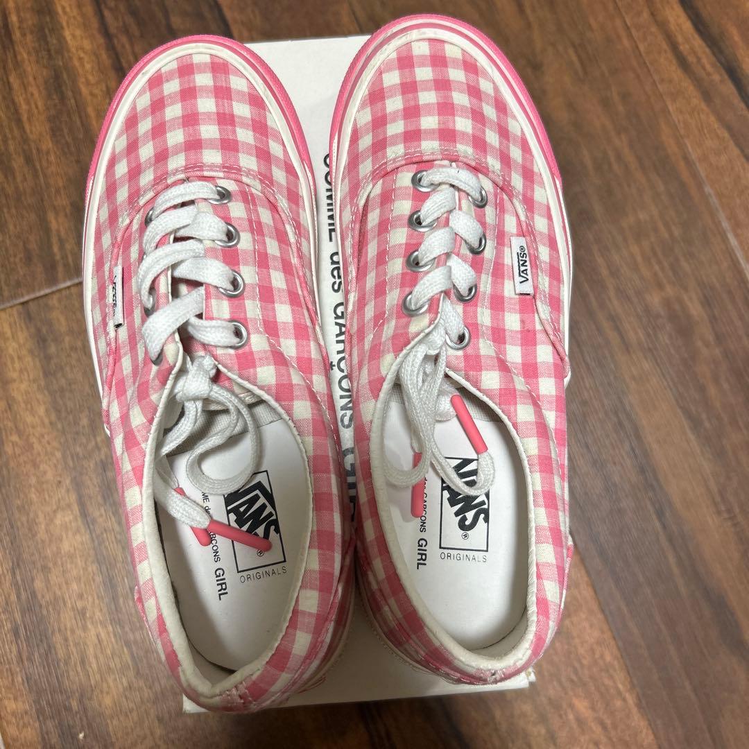 コムデギャルソンガール　新品　ギンガムチェックスニーカー　22.5cm