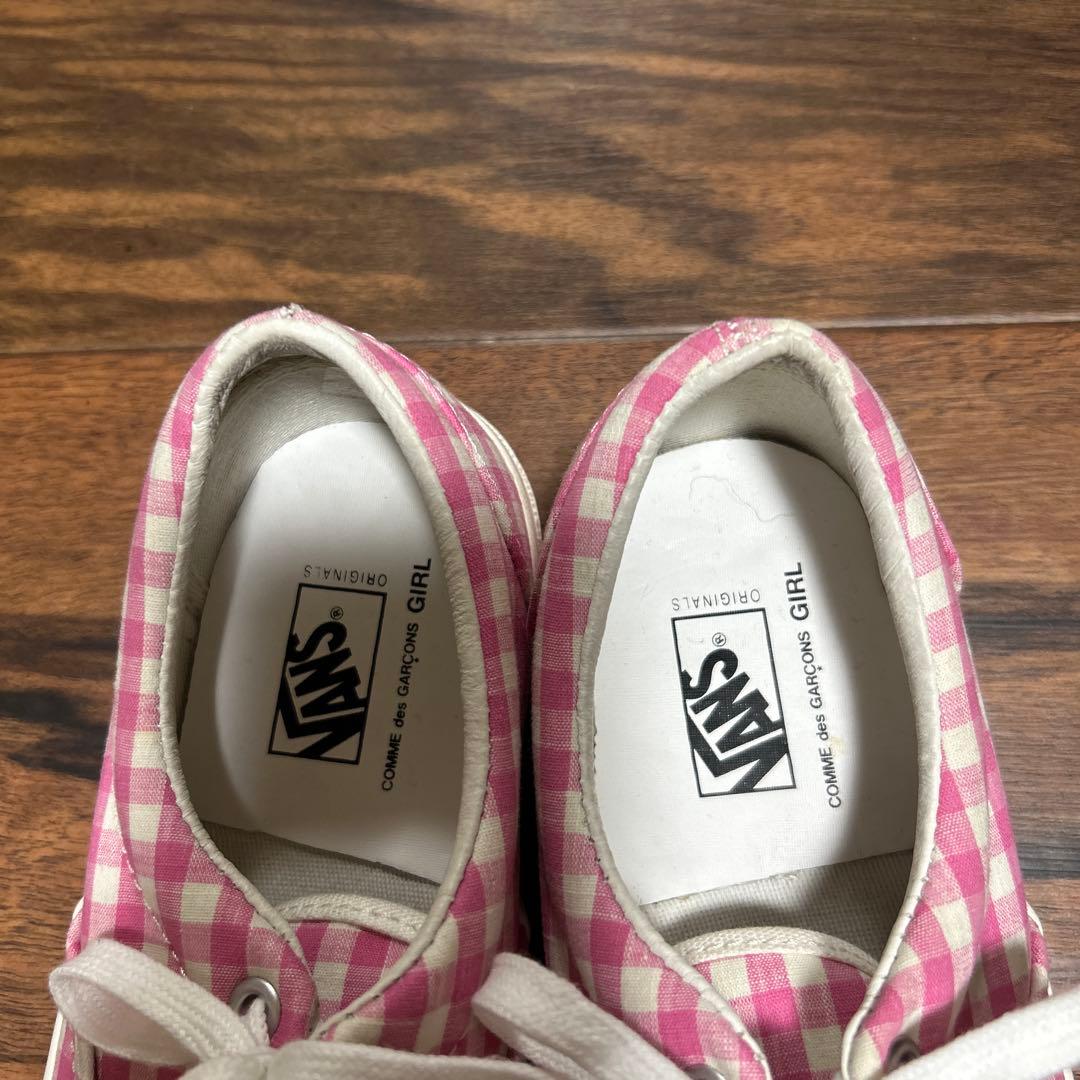 コムデギャルソンガール　新品　ギンガムチェックスニーカー　22.5cm