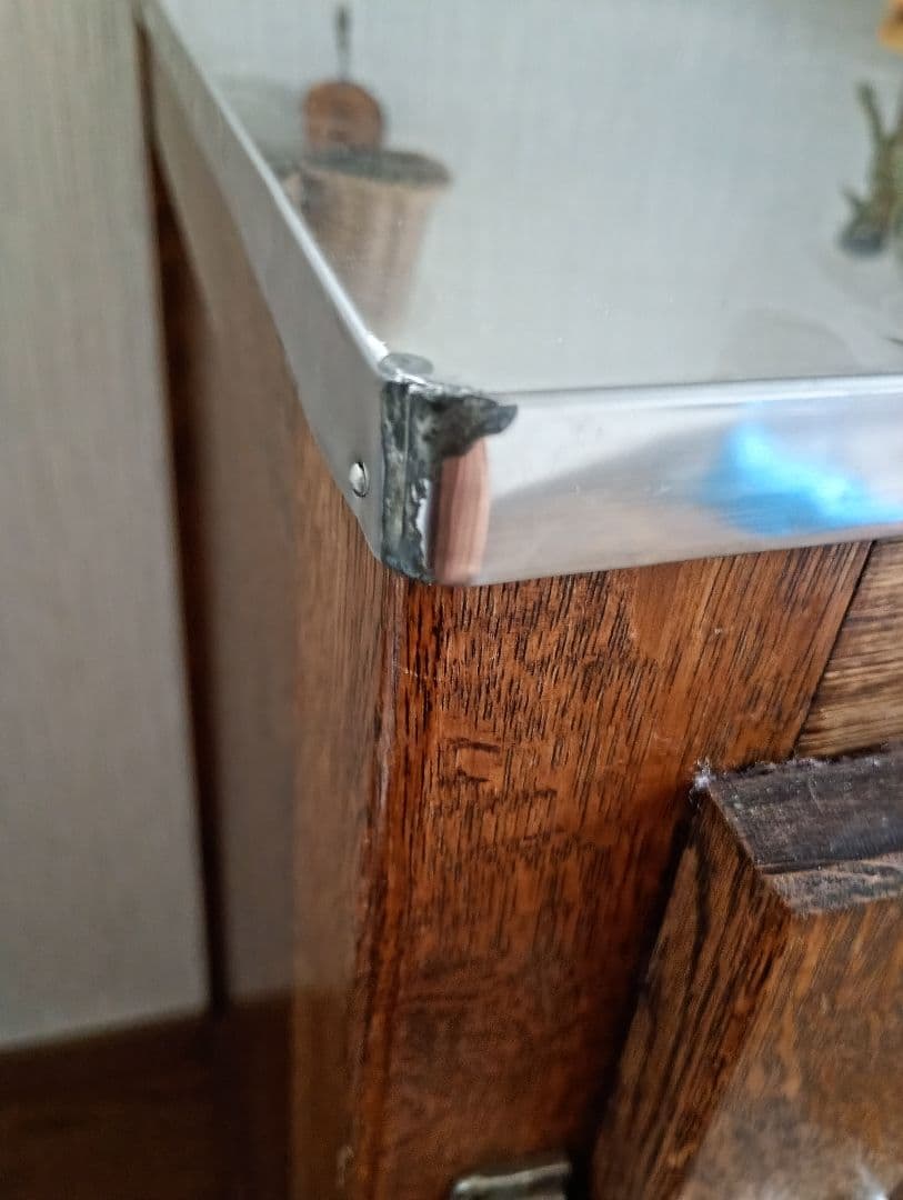 【値下げ中】昭和レトロ　 木製ダブルドア冷蔵庫・保冷庫