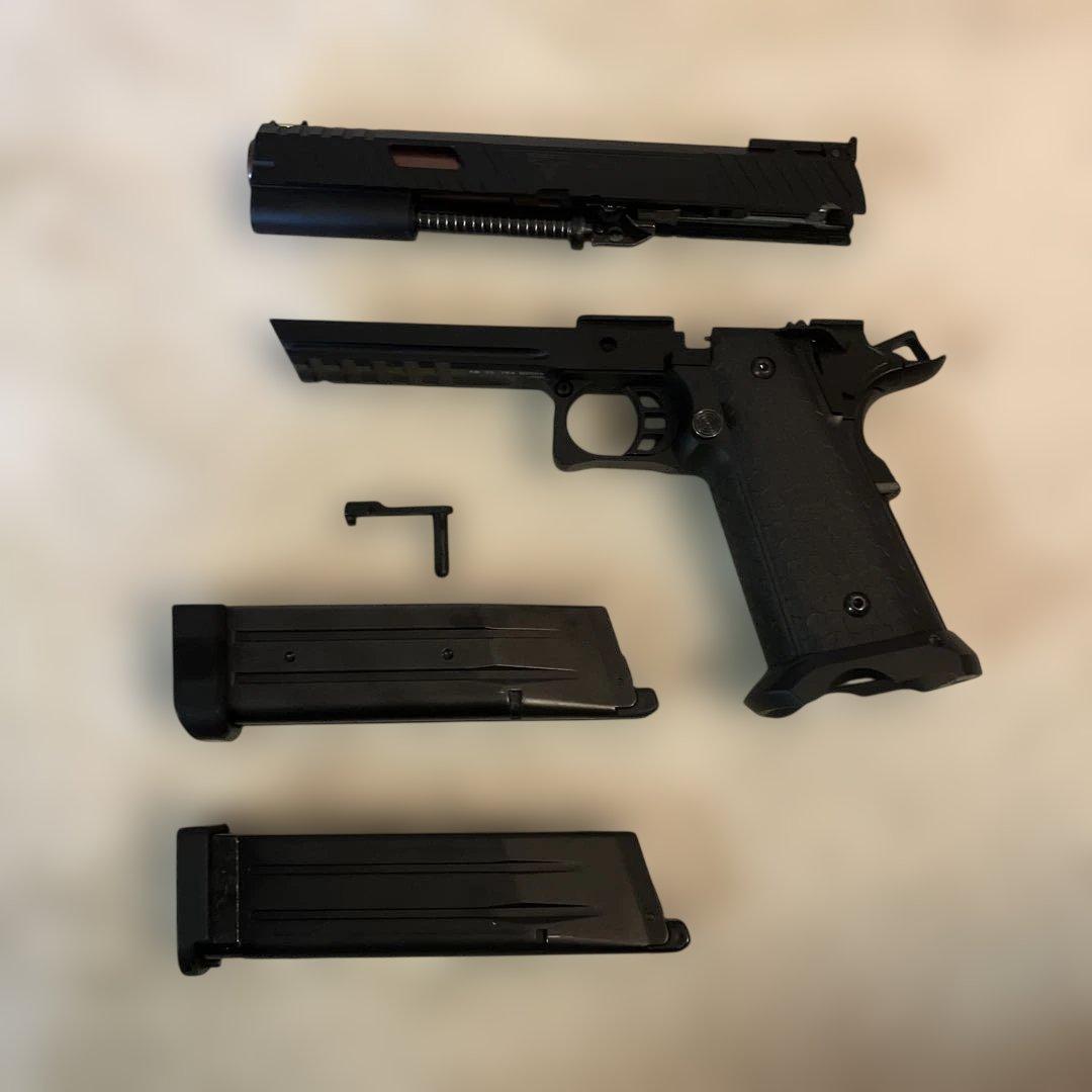 な*。様 東京マルイマガジン1本ガスガンスライド　フレームセットブラック 純正マ