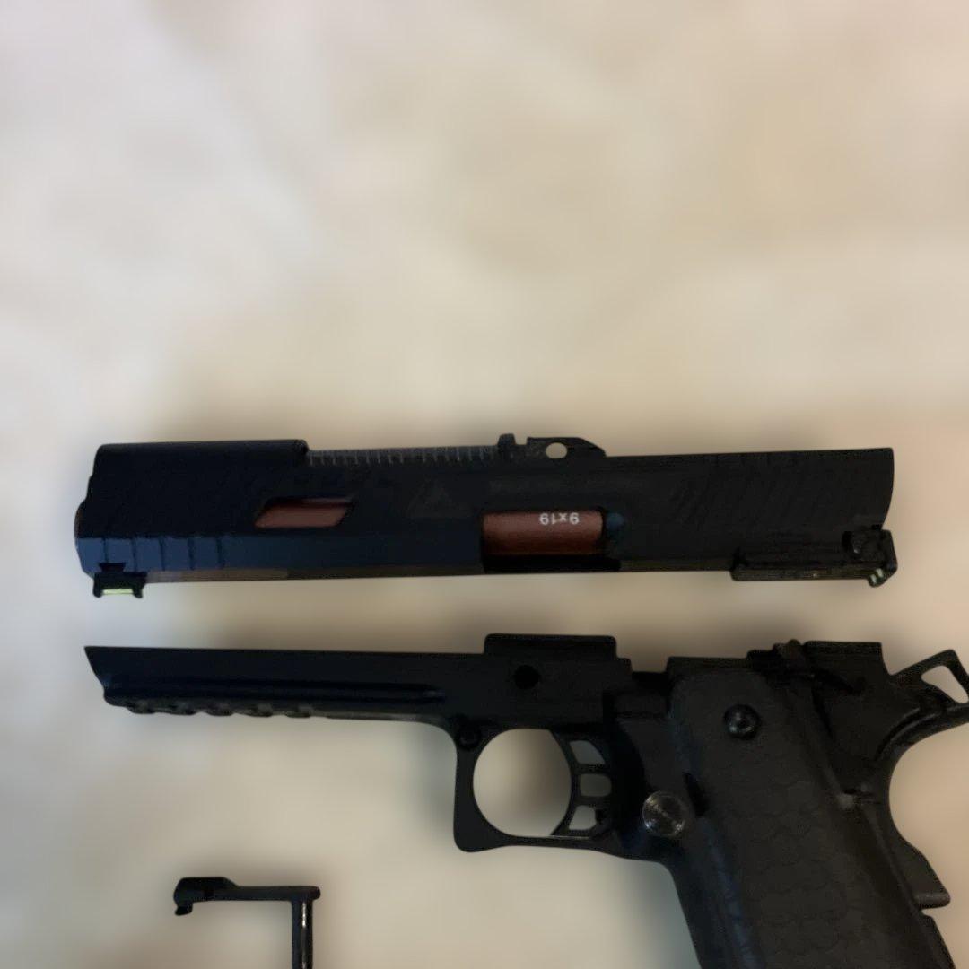 な*。様 東京マルイマガジン1本ガスガンスライド　フレームセットブラック 純正マ