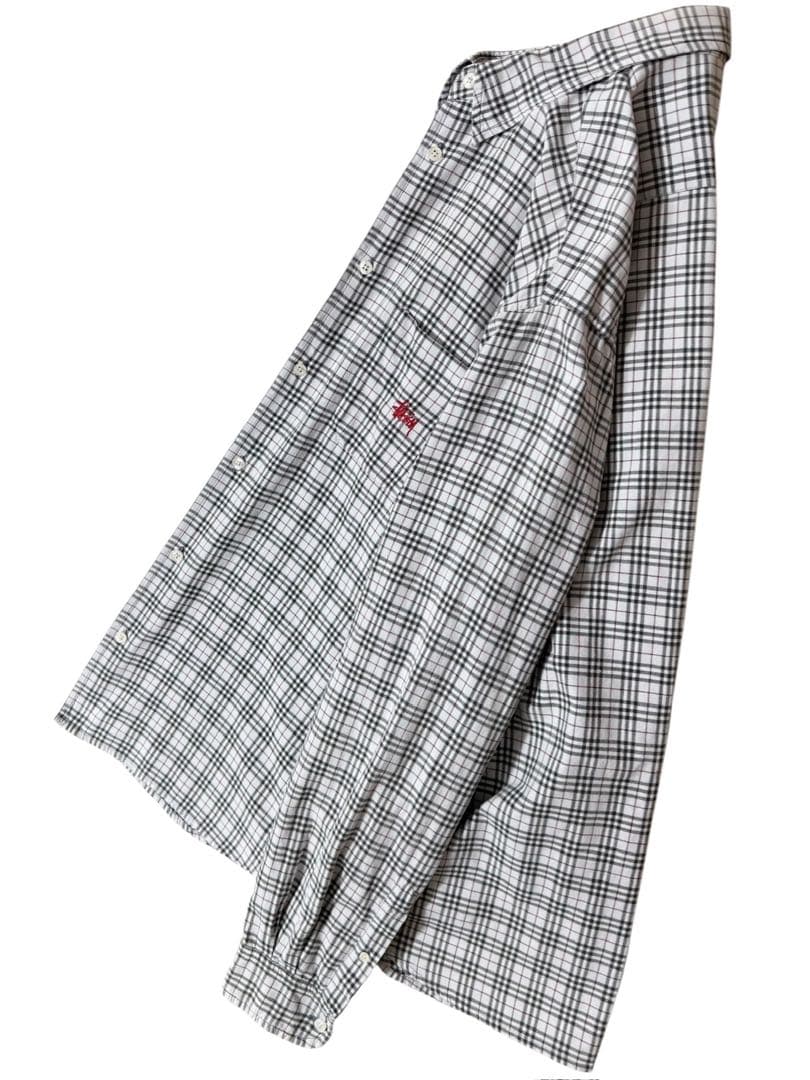 ケ*ー様 希少 レア ステューシー 90s ヴィンテージ チェック柄 長袖シャツ