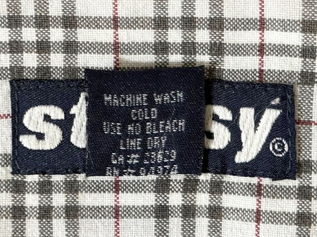 ケ*ー様 希少 レア ステューシー 90s ヴィンテージ チェック柄 長袖シャツ