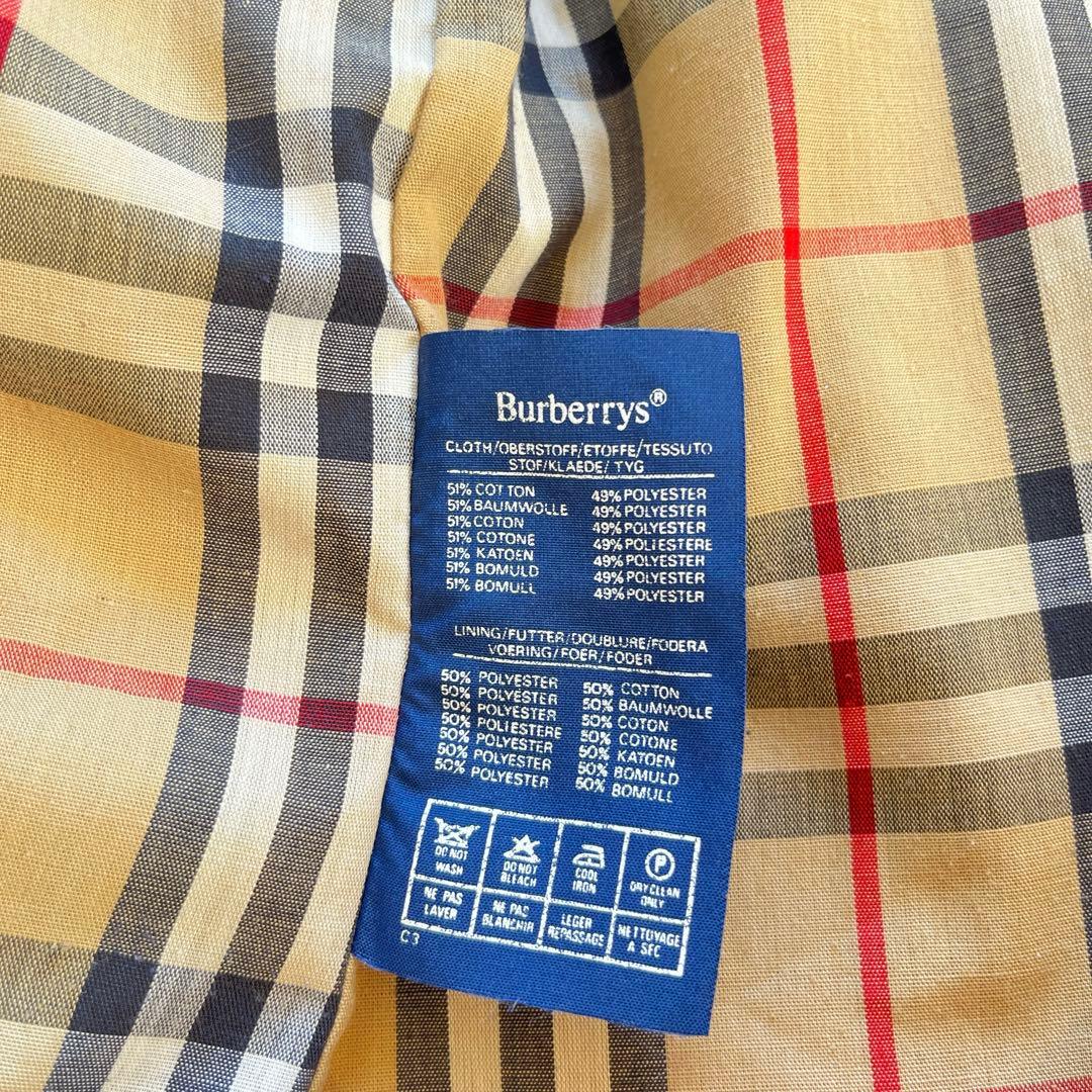 ヴィンテージ　バーバリー　トレンチコート　ベージュ　ノバチェック