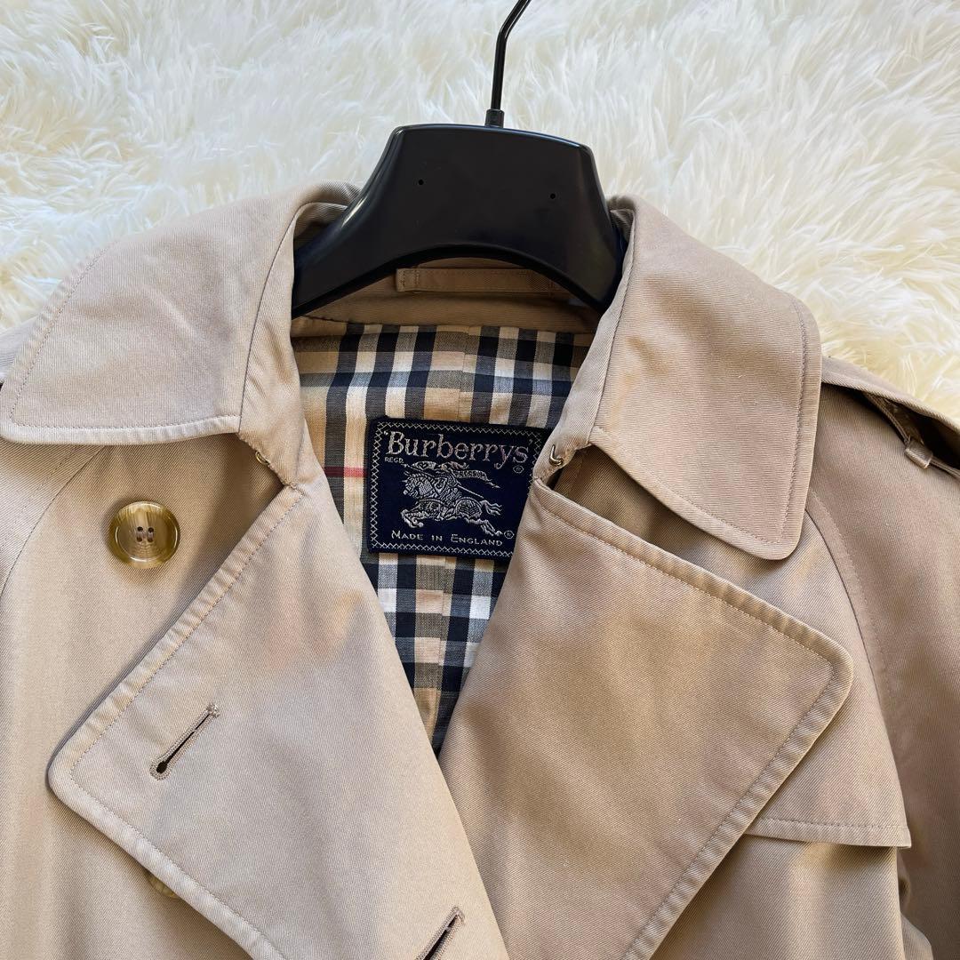 ヴィンテージ　バーバリー　トレンチコート　ベージュ　ノバチェック
