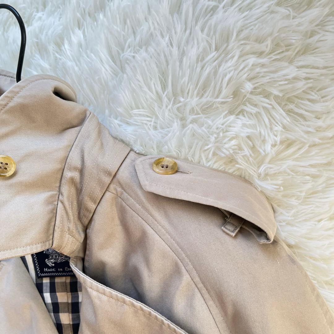 ヴィンテージ　バーバリー　トレンチコート　ベージュ　ノバチェック