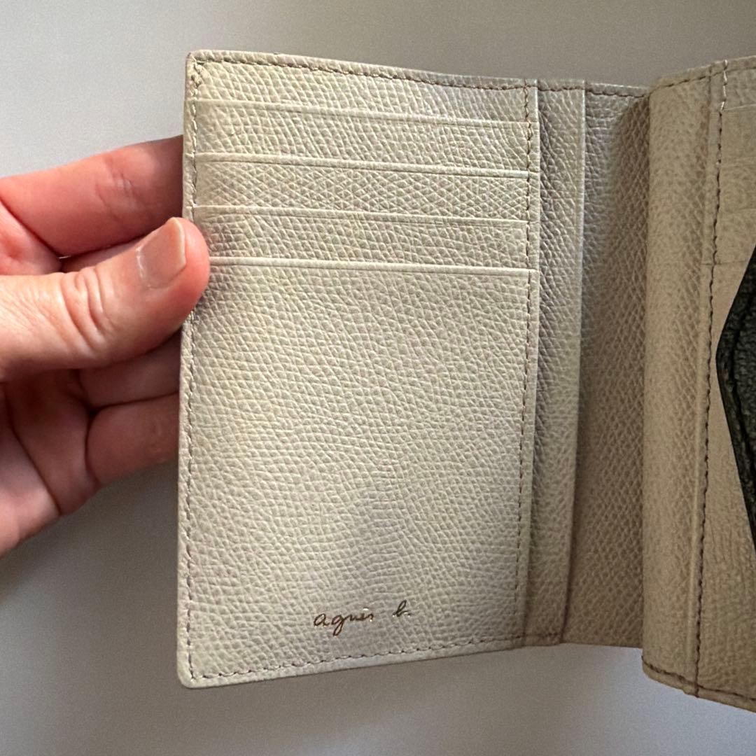 agnès b. 二つ折り財布 ブラック