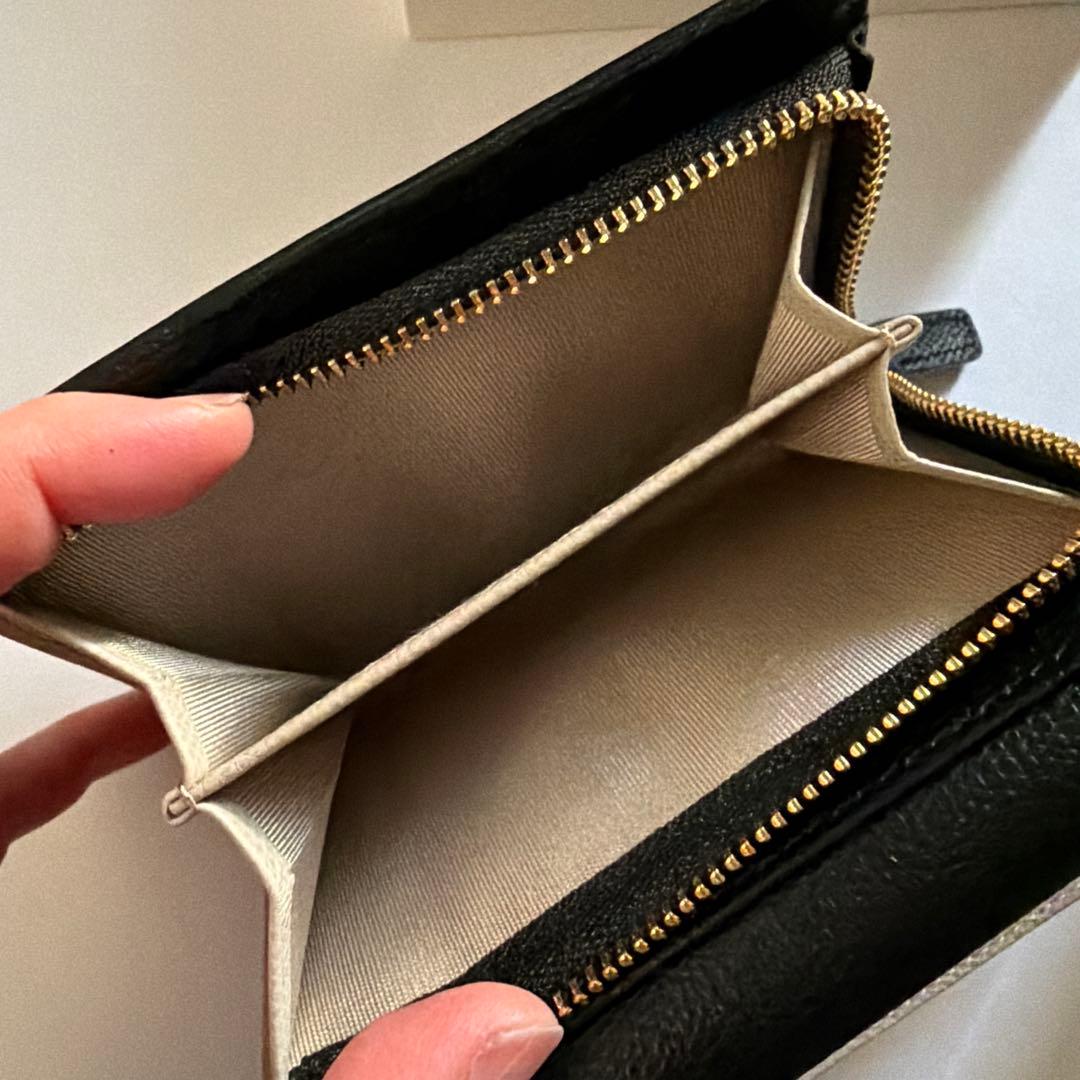 agnès b. 二つ折り財布 ブラック