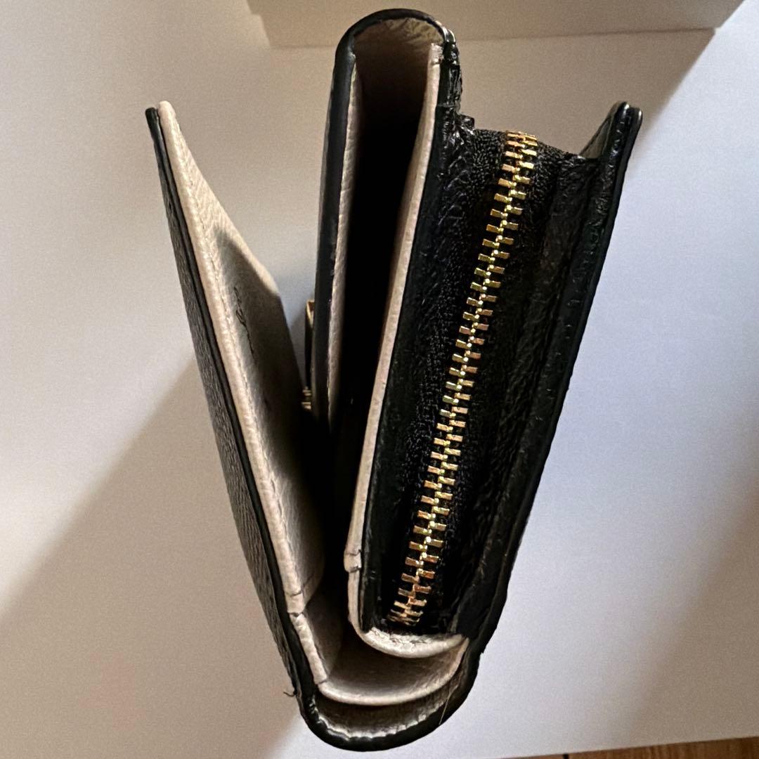 agnès b. 二つ折り財布 ブラック