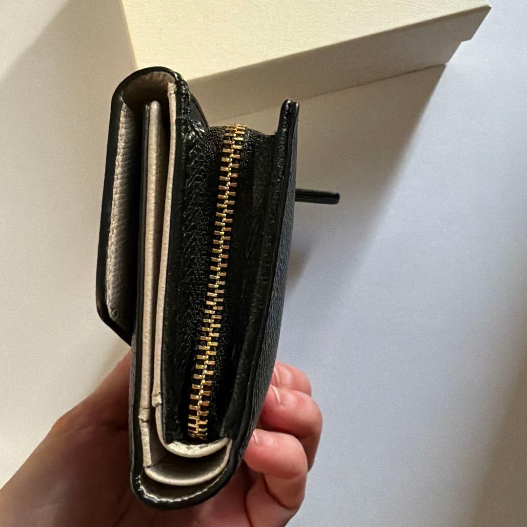 agnès b. 二つ折り財布 ブラック