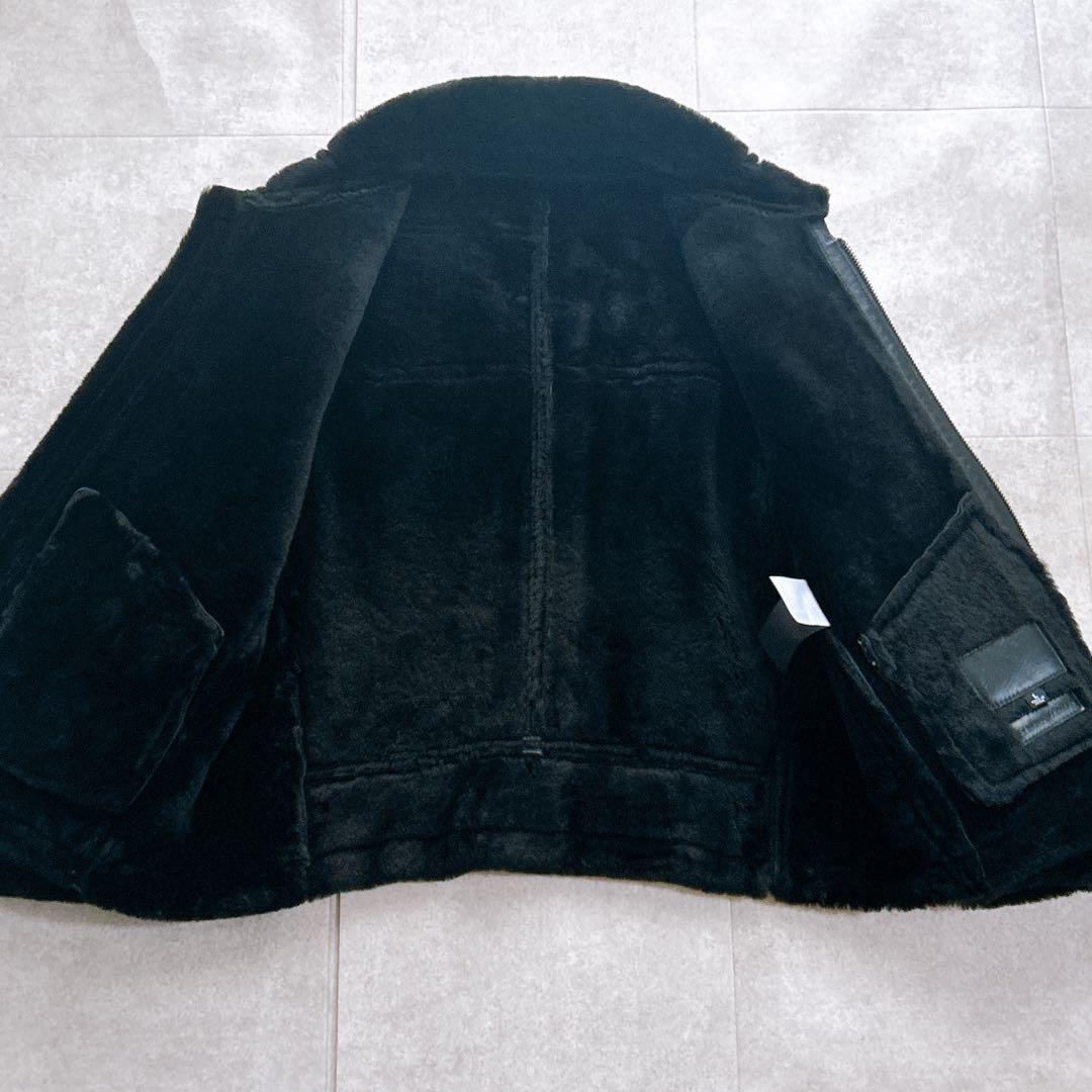 【美品✨】B-3 Flight Jacket シャーリング ムートン　黒 L