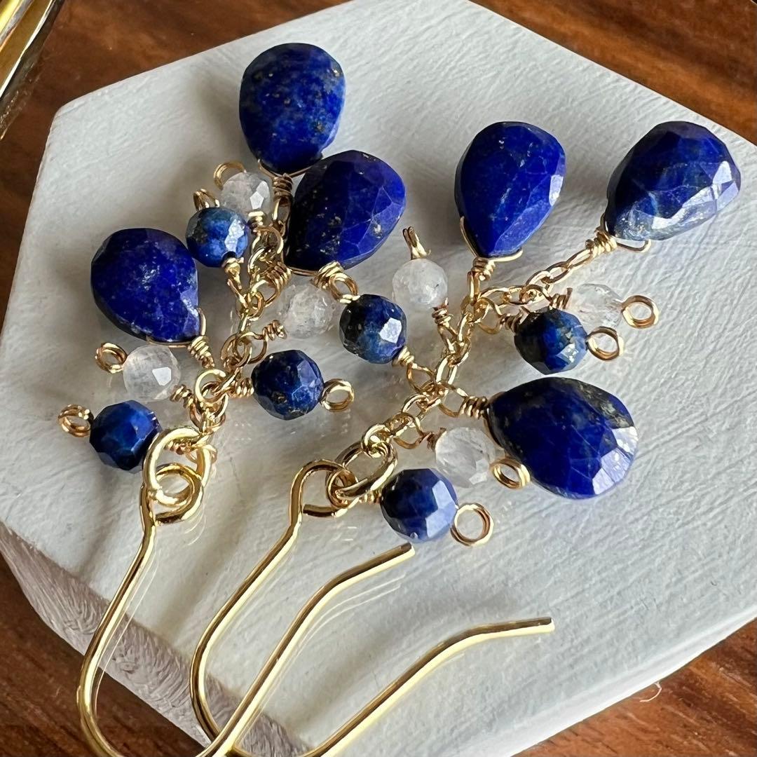 きこりん様　269.宝石質ブルートパーズ*14kgfピアスセット他