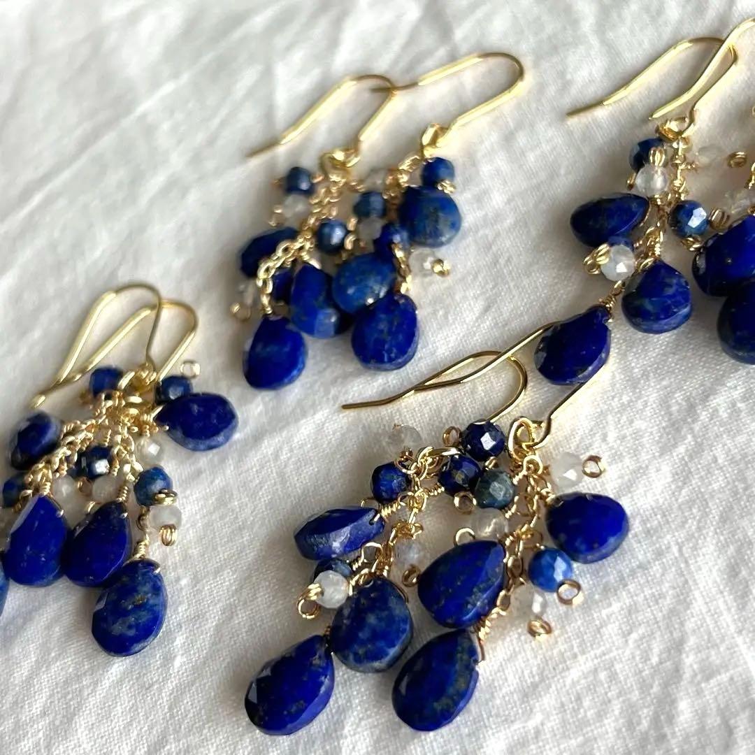 きこりん様　269.宝石質ブルートパーズ*14kgfピアスセット他