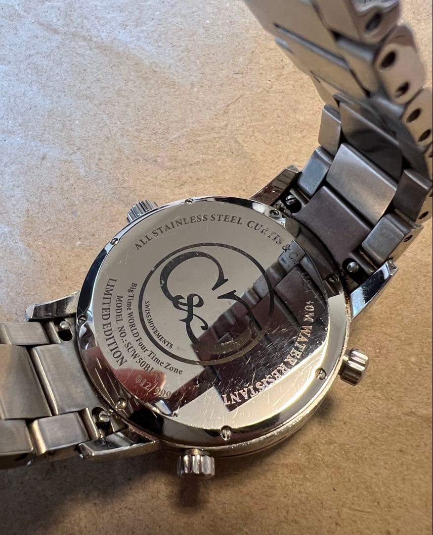 ★CURTIS＆CO★ カーティス　腕時計　50㎜　ステンレスベルト