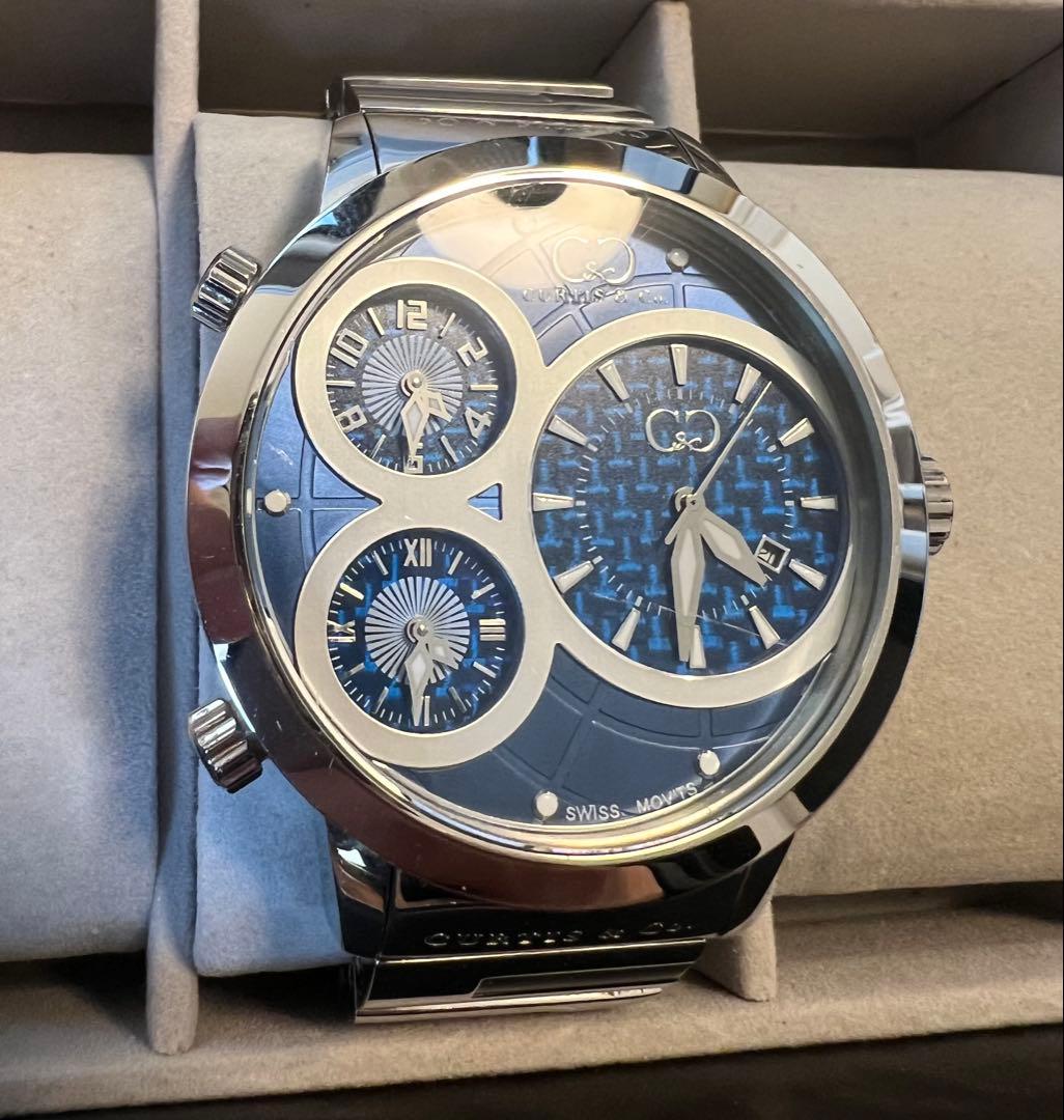 ★CURTIS＆CO★ カーティス　腕時計　50㎜　ステンレスベルト