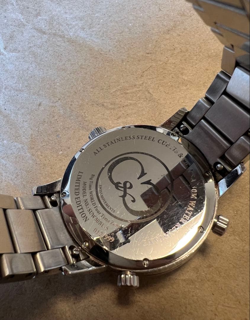 ★CURTIS＆CO★ カーティス　腕時計　50㎜　ステンレスベルト