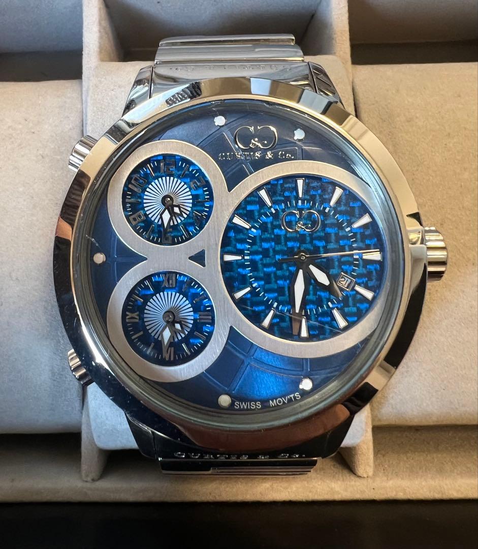 ★CURTIS＆CO★ カーティス　腕時計　50㎜　ステンレスベルト